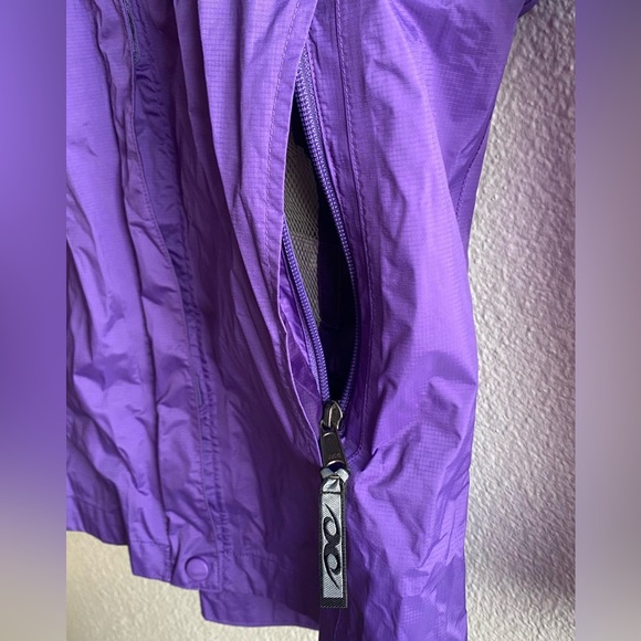 Marmot Girls Purple Lightweight Rolled Up Hooded Jacket Size XL - Picture 11 of 12